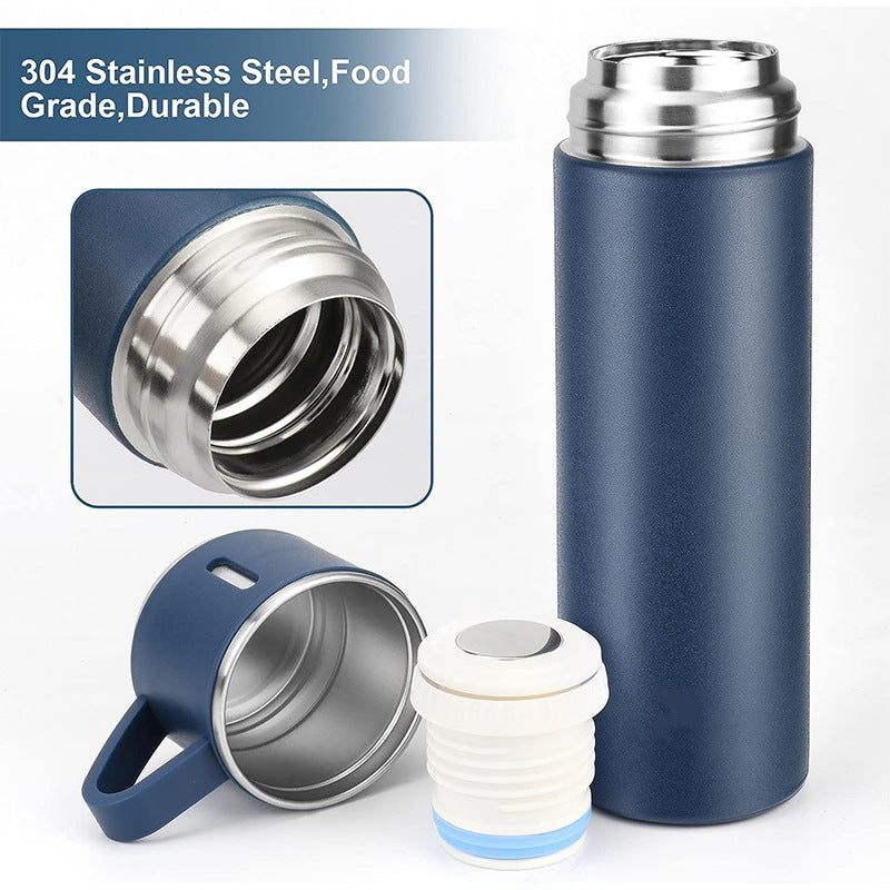 A cup of three-lid thermos cup gift set cup