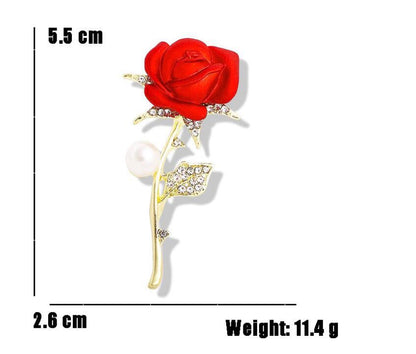 Rose Tulip Brooch