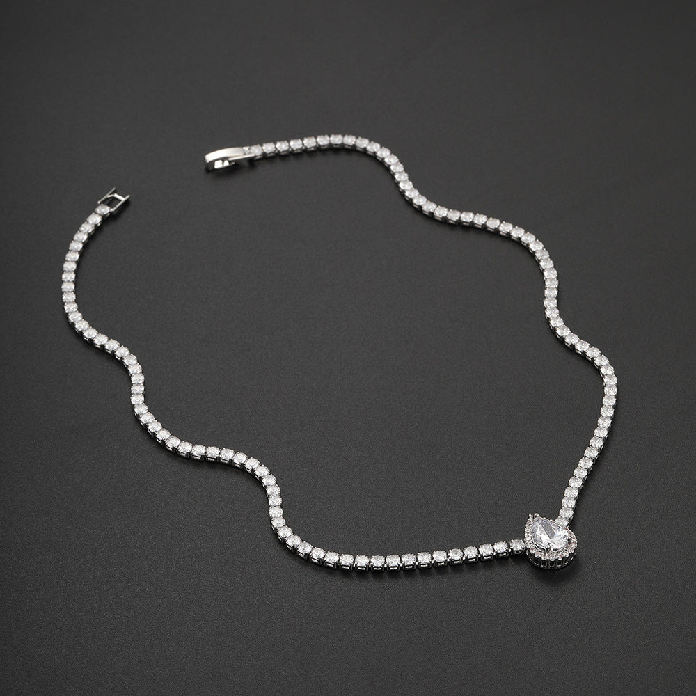 New Square Zirconia Necklace