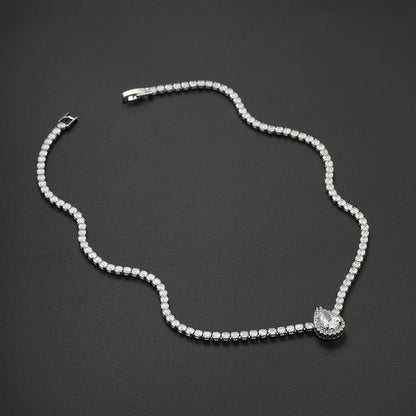 New Square Zirconia Necklace