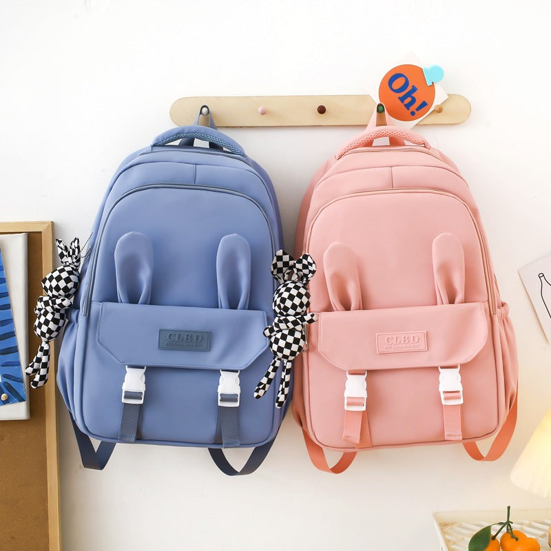 Cute girly bunny ears backpack