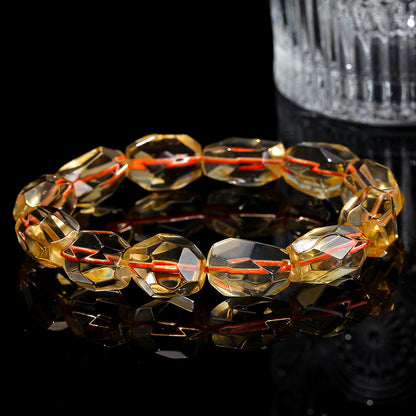 7A Natural Brazilian Citrine Cut-Up Bracelet