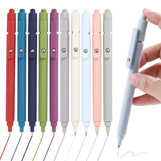 Push-to-go gel pen 0.5 low-center-of-gravity ballpoint pen clip