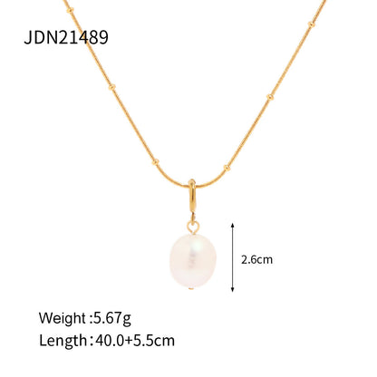 Natural Pearl Pendant Necklace