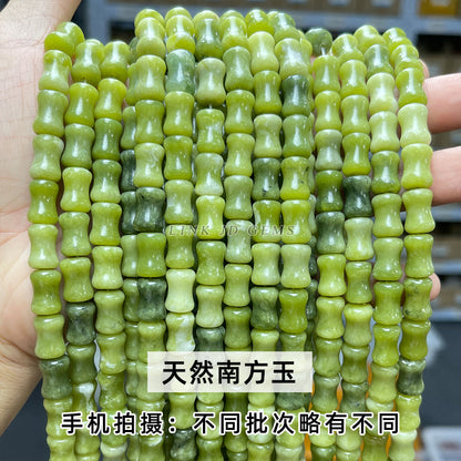 8 * 12Mm natural jade crystal bamboo beads loose beads