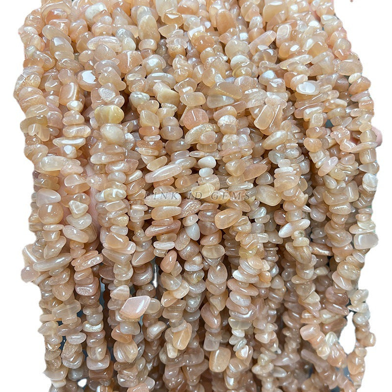 5A natural sunstone gravel loose beads