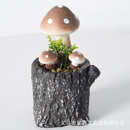 Simulation Medium Stump Mushroom Bonsai