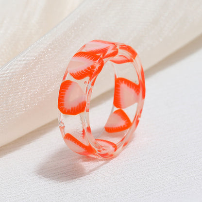 Acrylic resin fruit ring