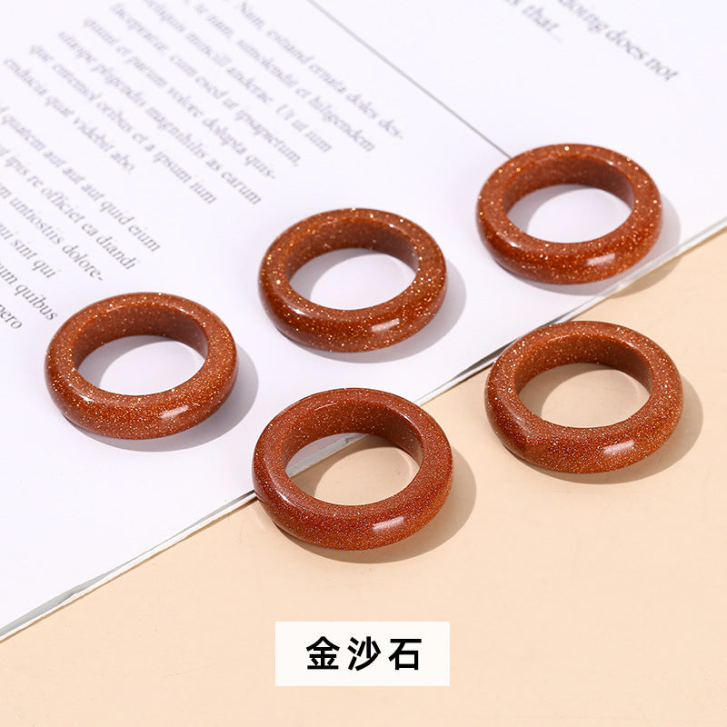 Natural Dongling jade ring ring