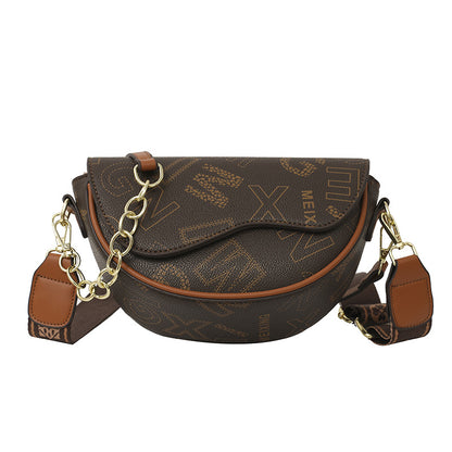 Premium texture shoulder women's bag printing