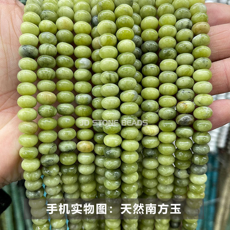 8 * 4Mm natural stone chalcedony abacus beads loose beads