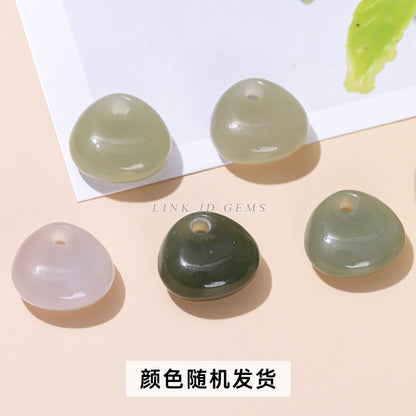 Natural Hetian jade jewelry accessories engraving parts