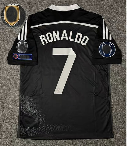 14-15 La Liga Real Madrid Retro Black Away Jersey