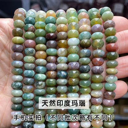 8 * 4Mm natural stone chalcedony abacus beads loose beads