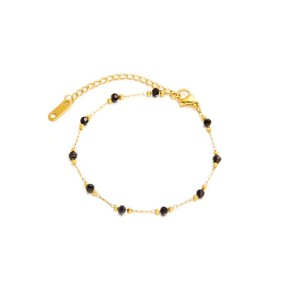 Obsidian Bead Bracelet for Women