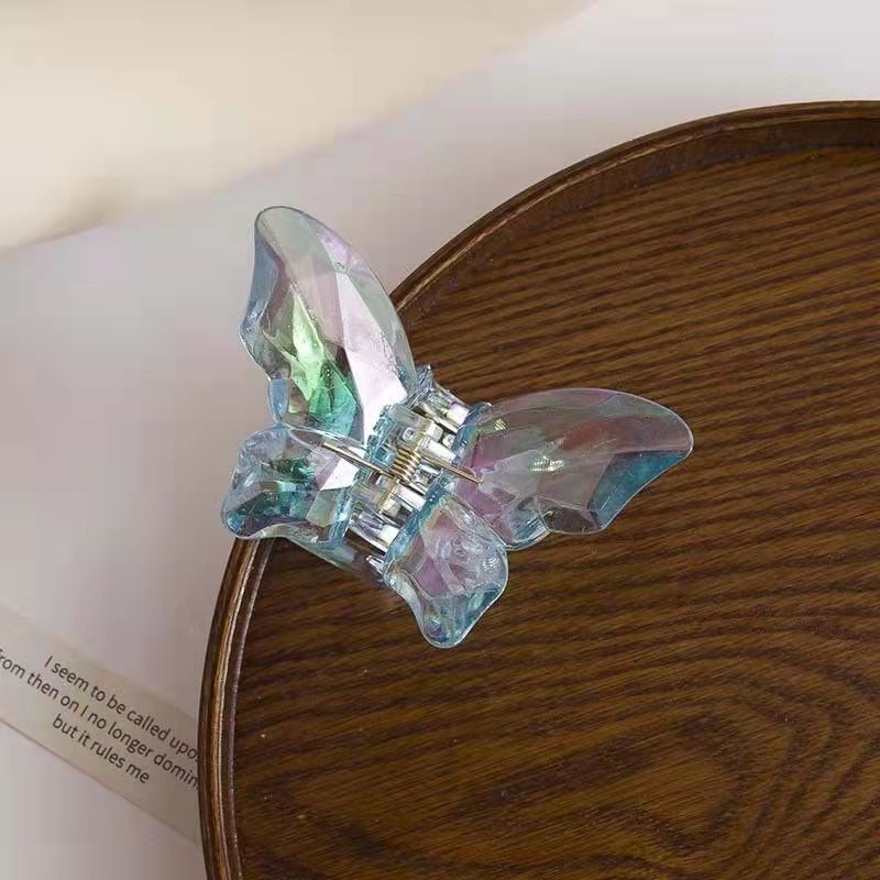 Mermaid color crystal claw clip