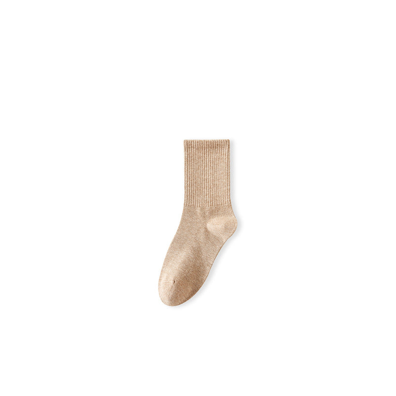 Autumn High-Stretch Cotton Women's Mid-Calf Socks