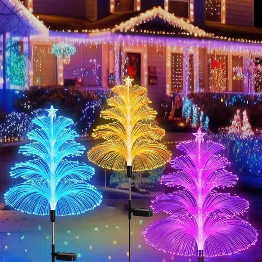 Solar lawn light garden light five-layer jellyfish light