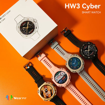 HW3 Cyber Round Screen Smart Watch