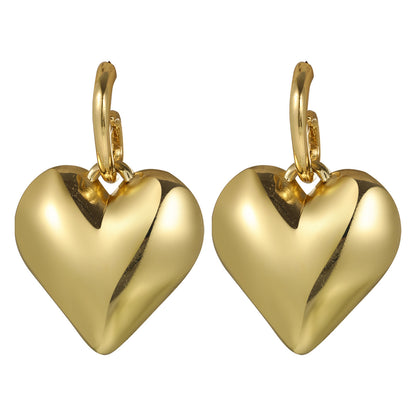 women's high-end heart earrings