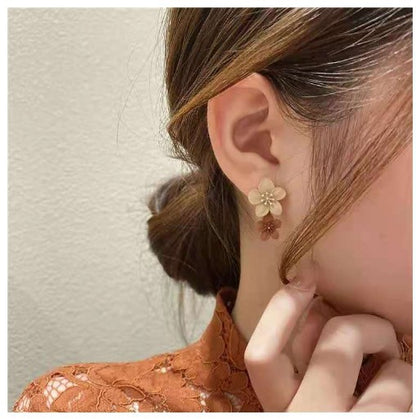 Earrings Women's Autumn Flower Stud Earrings