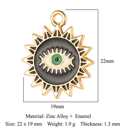 5 pcs/pack, snowman elk smiley face alloy pendant.