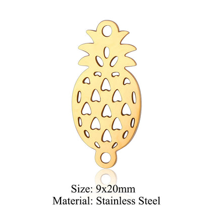 5 pcs/titanium-covered steel small pendant with unlimited symbol coconut tree.