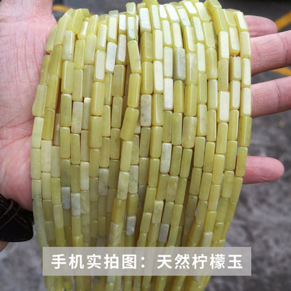 4 * 13Mm crystal agate square loose beads