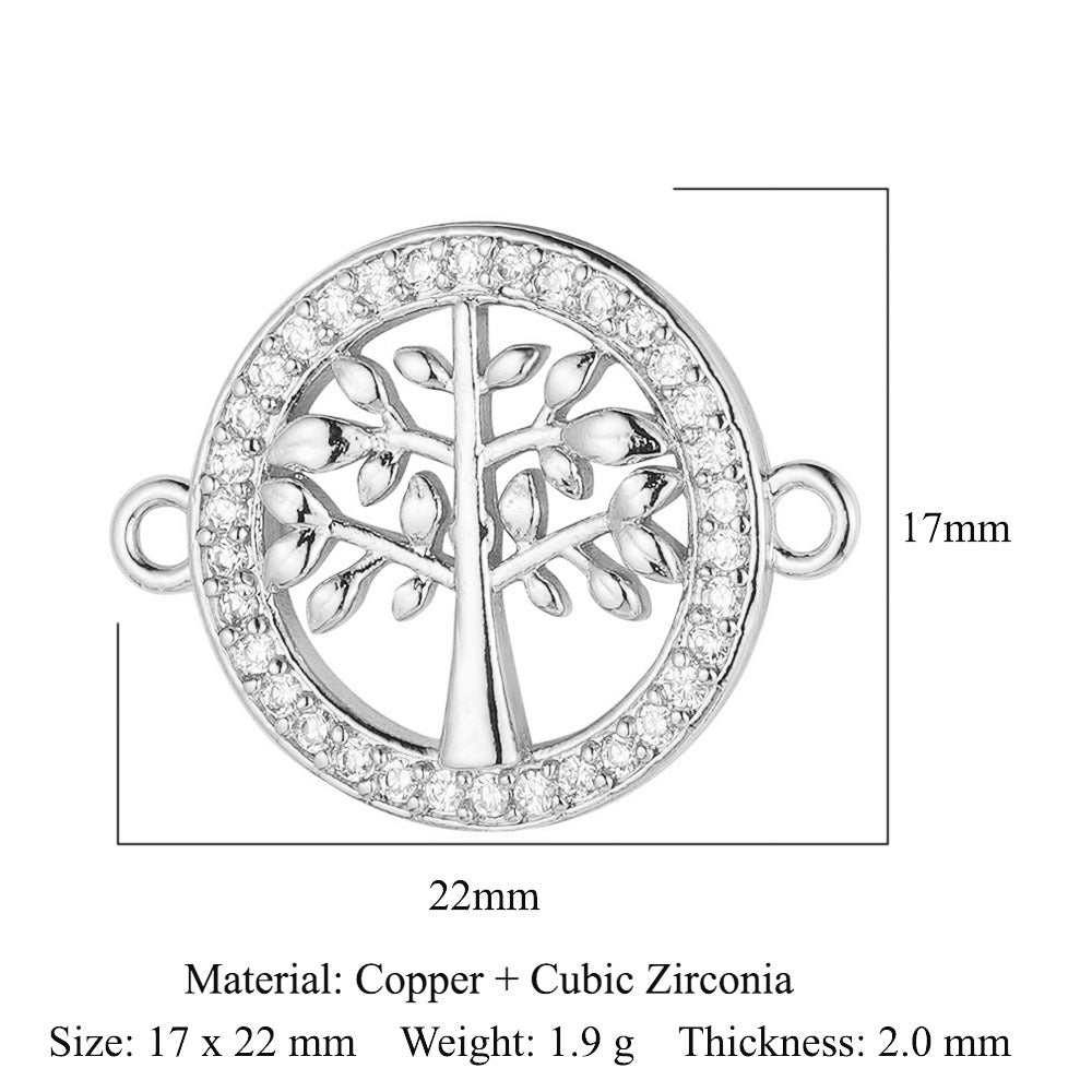 Ballerina Butterfly Tree of Life Copper Zircon Accessories