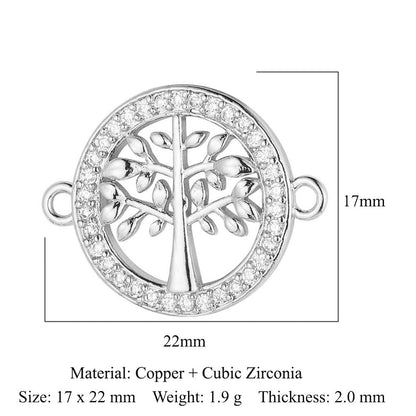 Ballerina Butterfly Tree of Life Copper Zircon Accessories