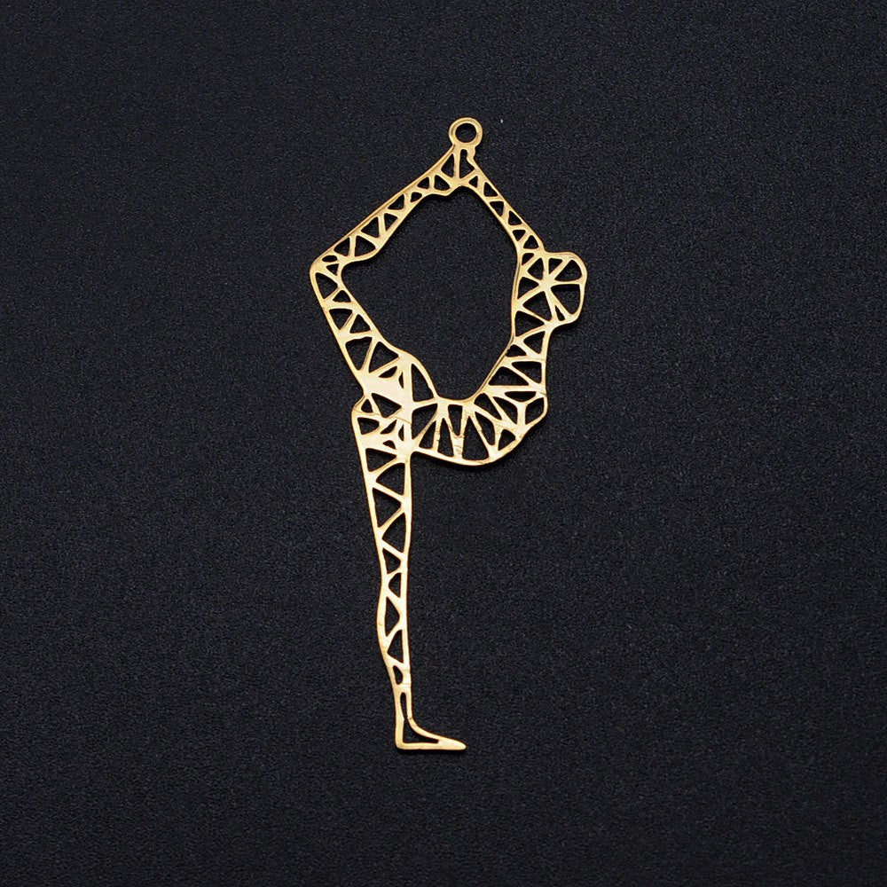 3 pcs/bag stainless steel fashion dancer pendant accessories