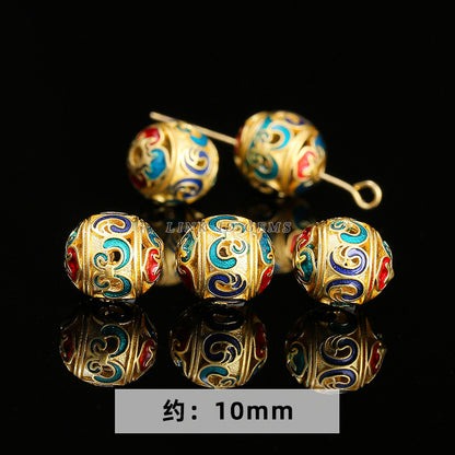 Ancient sand gold accessories loose beads