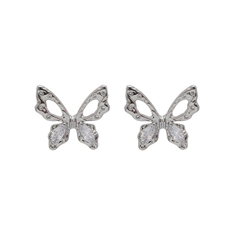 Temperament butterfly earrings woman