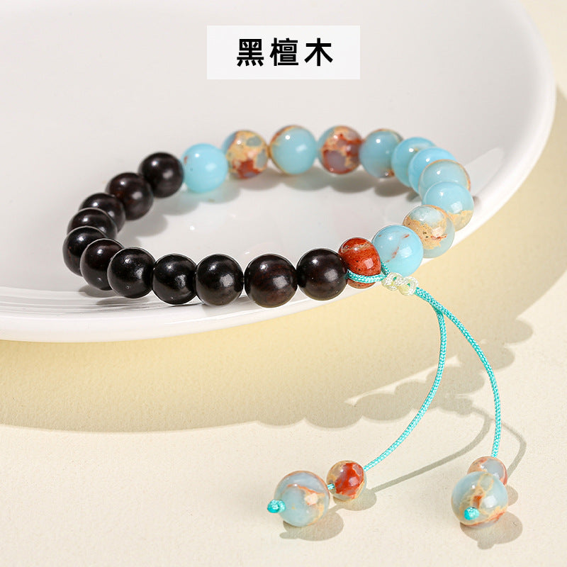 Pulsera de sándalo con piedra de Shoushan 