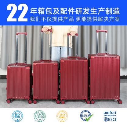 Anti-drop red wedding trolley case