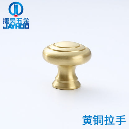 Solid brass cabinet door pull handle