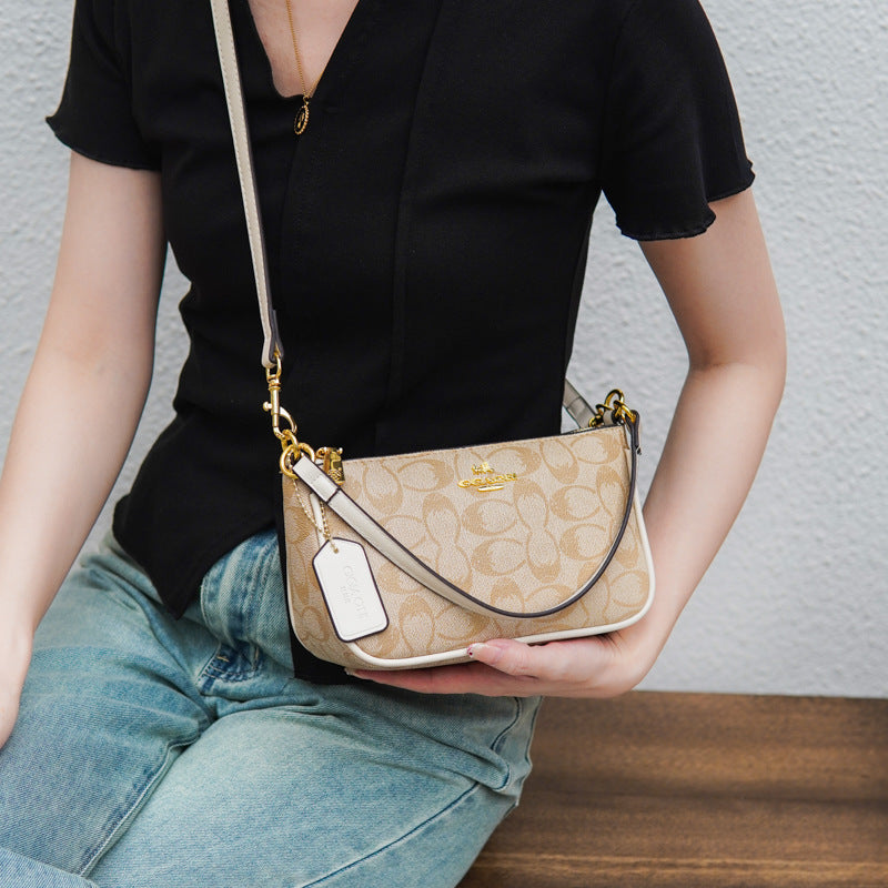 Retro contrasting square bag