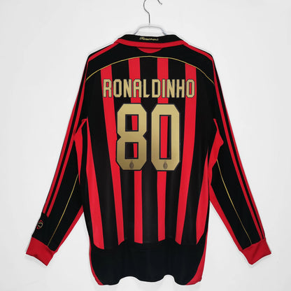 06-07 AC Milan Retro Final Home Away Long Short Sleeve