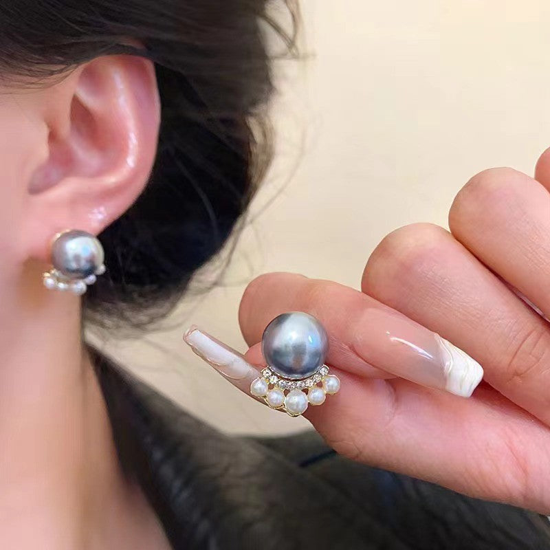 French Cat's Claw Pearl Earrings for Women