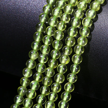 2-4Mm natural olivine loose bead bracelet