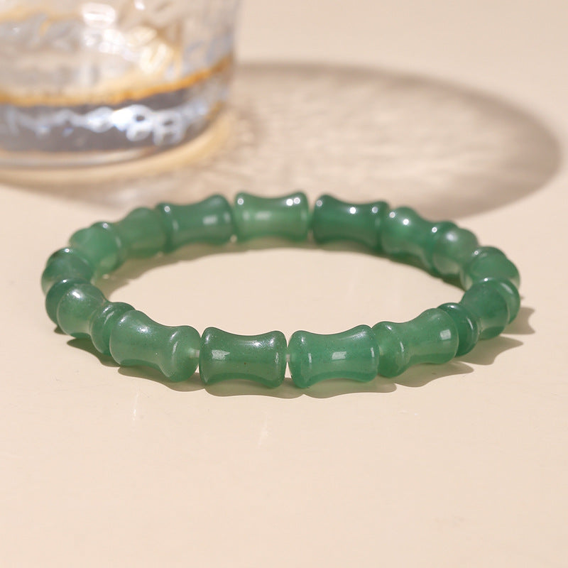 Pulsera de bambú Gaosheng de jade Dongling verde natural 