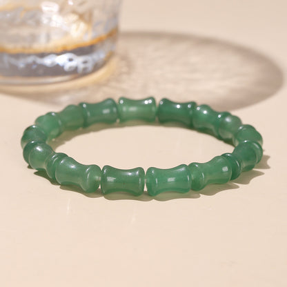 Pulsera de bambú Gaosheng de jade Dongling verde natural 