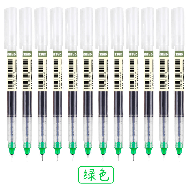 Color neutral straight liquid ballpoint pen