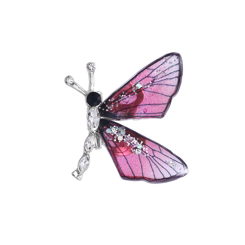 Dragonfly brooch acrylic transparent