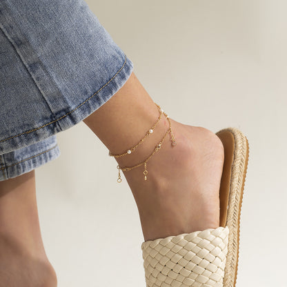 Cuban butterfly anklet