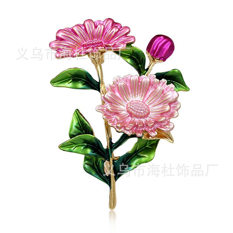 Pearl Peony National Style Brooch