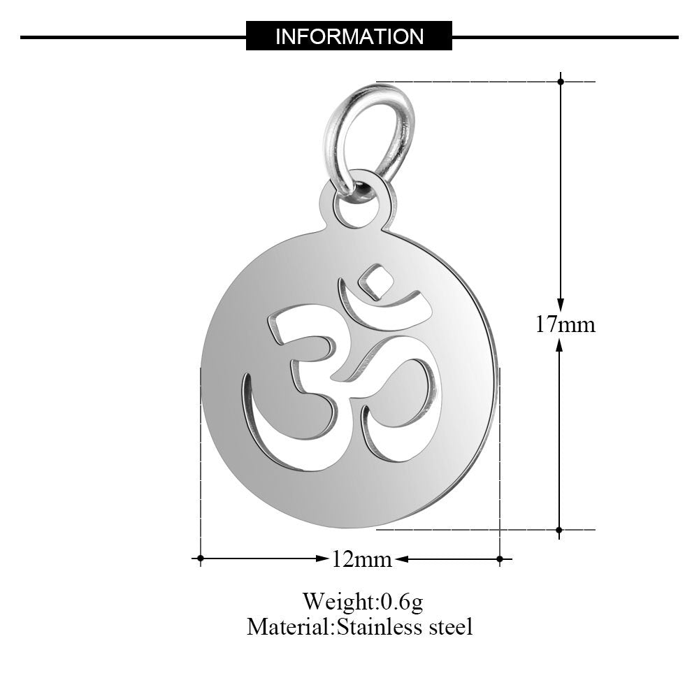 5 pcs/pack Yoga Lotus Sun Pendant