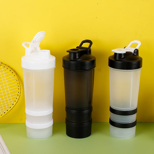 Three-layer protein powder shaking cup sports cup