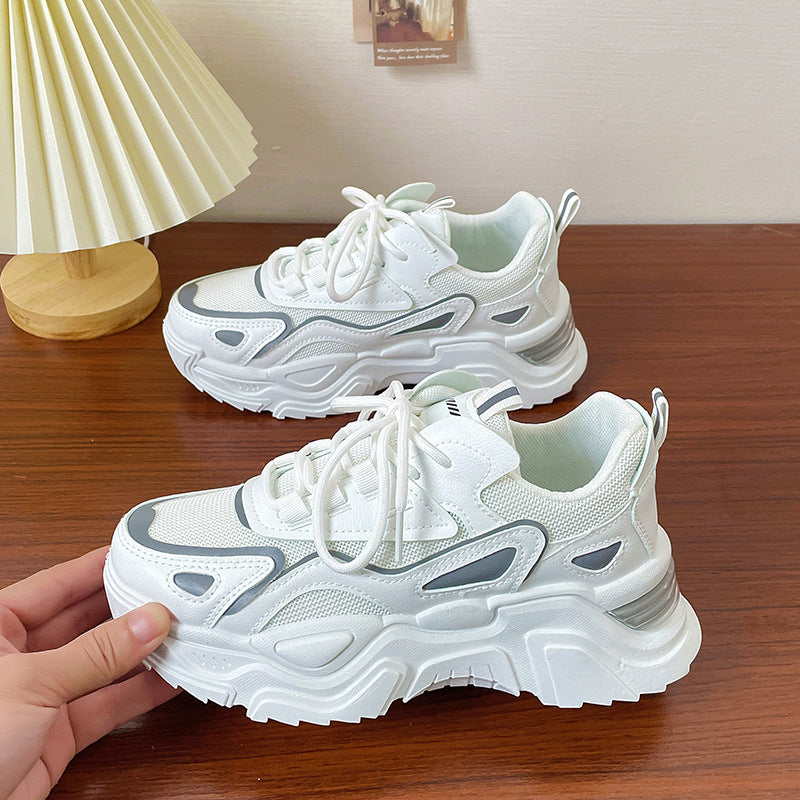 New style thick sole height-enhancing sports shoes for women