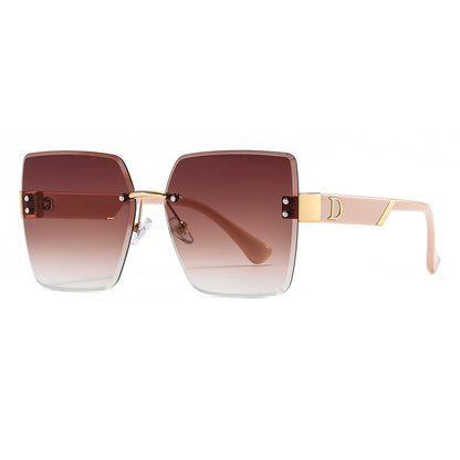 D Brand Frameless Cut-Edge Sunglasses